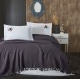 ETE HOMETEX SOFT ÖRME PAMUK PİKE ÇİFT KİŞİLİK 210X230cm ANTRASİT 8696474231969
